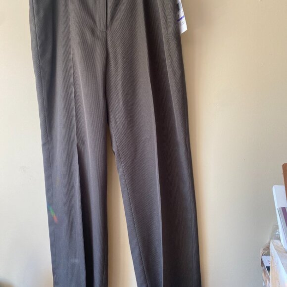 NWT EVAN-PICONE Woman Pant Suit 18 Blazer Striped Grey Brown Drk Rose 42" chest - Picture 3 of 13